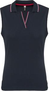 Kariban K224 - Ärmelloses Polohemd für Damen Navy / Red / White