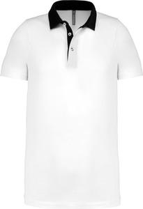 Kariban K260 - Zweifarbiges Jersey-Polohemd für Herren Weiß / Navy