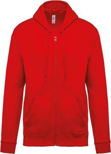 Kariban K479 - Kapuzensweatshirt mit Reißverschluss Rot
