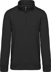 Kariban K487 - Sweatshirt mit Reißverschlusskragen Schwarz