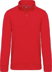 Kariban K487 - Sweatshirt mit Reißverschlusskragen Rot