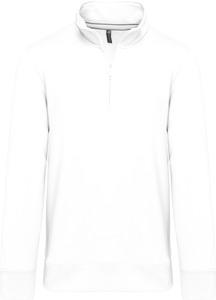Kariban K487 - Sweatshirt mit Reißverschlusskragen Weiß