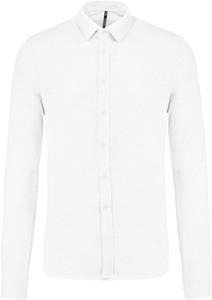 Kariban K508 - Langarmhemd aus Piqué Weiß