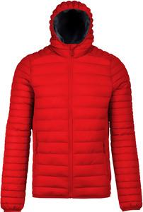 Kariban K6110 - Leichte Herren Steppjacke mit Kapuze Rot