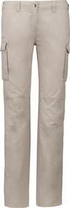 Kariban K746 - Leichte Damenhose mit mehreren Taschen Beige