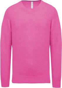 Kariban K982 - Premium-Pullover mit V-Ausschnitt Candy Pink Heather