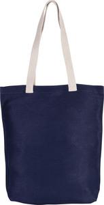 Kimood KI0229 - Shoppingtasche aus Jute-Baumwollmischgewebe Mid Night Blue