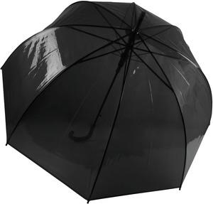 Kimood KI2024 - Transparenter Regenschirm Schwarz