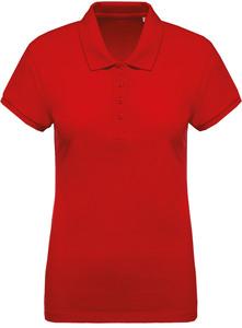 Kariban K210 - Damen Kurzarm Piqué Poloshirt Bio-Baumwolle Rot