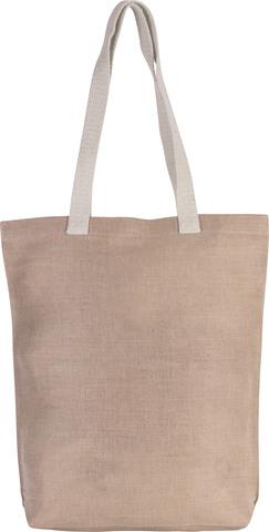 Kimood KI0229 - Shoppingtasche aus Jute-Baumwollmischgewebe