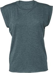 Bella+Canvas BE8804 - Ladies flowy rolled-cuff T-shirt