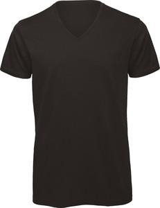 B&C CGTM044 - Organic Cotton Inspire V-neck T-shirt Schwarz
