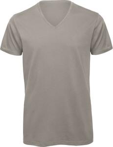 B&C CGTM044 - Organic Cotton Inspire V-neck T-shirt Light Grey