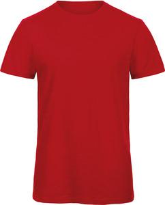 B&C CGTM046 - Men's Slub Organic Cotton Inspire T-shirt Chic Red