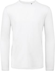 B&C CGTM070 - Men's organic Inspire long-sleeved T-shirt Weiß