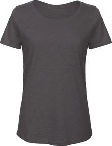 B&C CGTW047 - Ladies' SLUB Organic Cotton Inspire T-shirt Chic Anthracite