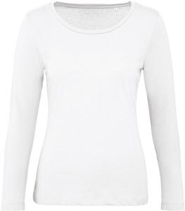 B&C CGTW071 - Ladies' organic Inspire long-sleeved T-shirt Weiß