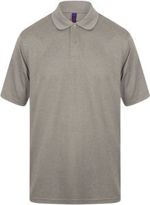 Henbury H475 - Coolplus® Poloshirt Heather Grey