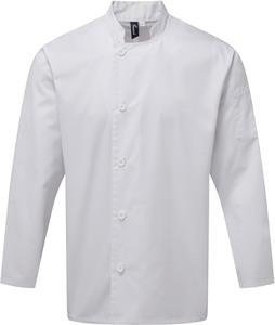 Premier PR901 - Langärmelige Kochjacke „Essential“ Weiß