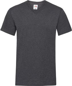 Fruit of the Loom SC22V - V-Ausschnitt-T-Shirt Dark Heather Grey