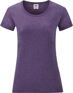 Fruit of the Loom SC61372 - Damen T-Shirt 100% Baumwolle Heather Purple