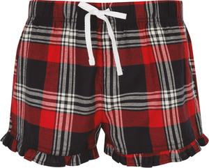 Skinnifit SK082 - Womens Tartan Frill Lounge Shorts