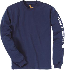 Carhartt CAREK231 - Langarmshirt Logo Navy