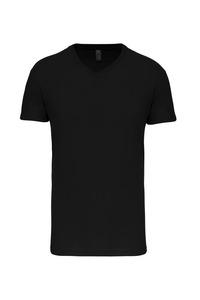 Kariban K3028IC - Herren-T-Shirt Bio150IC mit V-Ausschnitt Schwarz