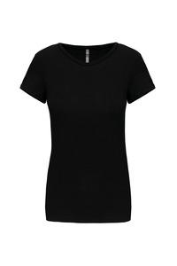 Kariban K3013 - Kurzarm-Damen-T-Shirt mit Rundhalsausschnitt Schwarz