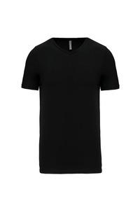Kariban K3014 - Kurzarm-T-Shirt mit V-Ausschnitt Schwarz
