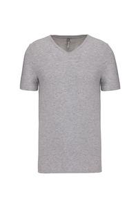 Kariban K3014 - Kurzarm-T-Shirt mit V-Ausschnitt Light Grey Heather