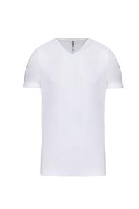 Kariban K3014 - Kurzarm-T-Shirt mit V-Ausschnitt Weiß