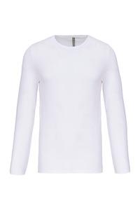 Kariban K3016 - Langarm-T-Shirt mit Rundhalsausschnitt Weiß