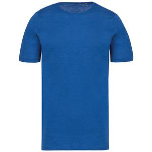 Kariban K398 - Bio-T-Shirt mit kurzen Ärmeln und ungesäumten Halsausschnitt Ocean Blue Heather