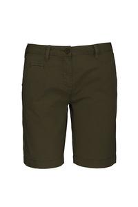 Kariban K753 - Bermuda-Shorts für Damen im ausgewaschenen Look Washed Light Khaki