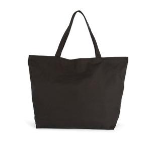 Kimood KI0292 - XXL-Shoppingtasche aus Baumwolle Schwarz