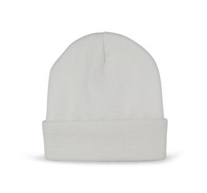 K-up KP893 - Recycelte Mütze mit Patch Thinsulate-Futter Weiß