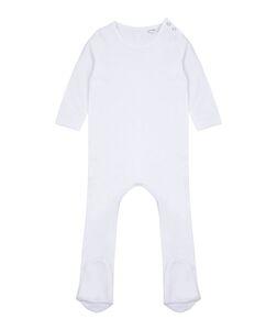 Larkwood LW650 - Schlafanzug aus Bio-Baumwolle mit langen Ärmeln Weiß