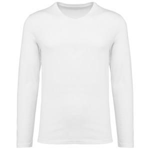 Kariban Premium PK306 - Supima® Herren-T-Shirt mit V-Ausschnitt und langen Ärmeln
