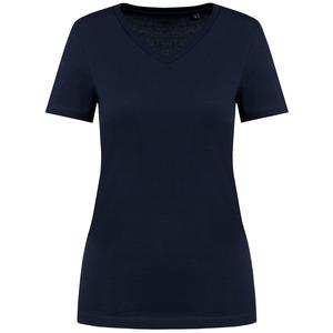 Kariban Premium PK305 - Supima® Damen-T-Shirt mit V-Ausschnitt und kurzen Ärmeln Deep Navy