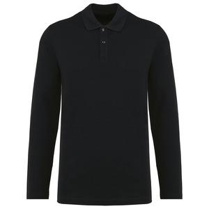 Kariban Premium PK202 - Supima® Herren-Polohemd mit langen Ärmeln Schwarz