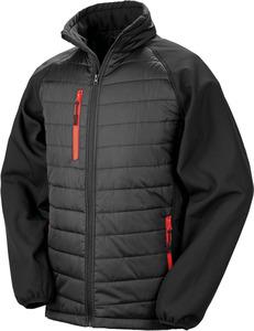 Result R237X - BLACK COMPASS PADDED SOFT SHELL JACKE