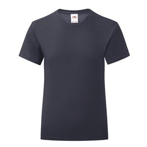 Fruit of the Loom SC61025 - Mädchen-T-Shirt Iconic 150 T Deep Navy
