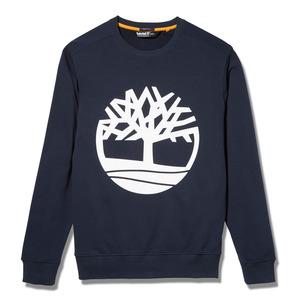 Timberland TB0A2BJ8 - Core Tree-Sweatshirt mit Rundhalsausschnitt Dark Sapphire / White