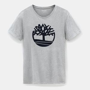 Timberland TB0A2C2R - T-Shirt aus biologischem Stoff Brand Tree Medium Grey Heather