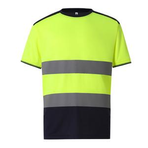 Yoko YHVJ400 - Zweifarbiges Warn-T-Shirt Hi Vis Yellow/Navy