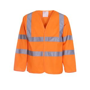 Yoko YHVJ200 - Warn-Weste mit langen Ärmeln Hi Vis Orange