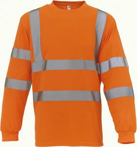 Yoko YHVJ420 - Hi-Vis long-sleeved T-shirt Hi Vis Orange