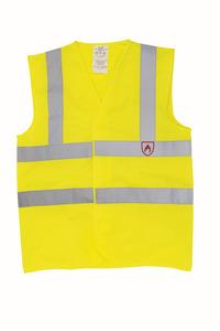 Yoko YHVW100FR - YOKO Flammenhemmende Weste ohne Ärmel in Warnfarbe Hi Vis Yellow