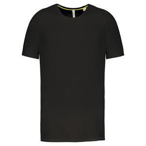 PROACT PA4012 - Herren-Sportshirt aus Recyclingmaterial mit Rundhalsausschnitt Schwarz